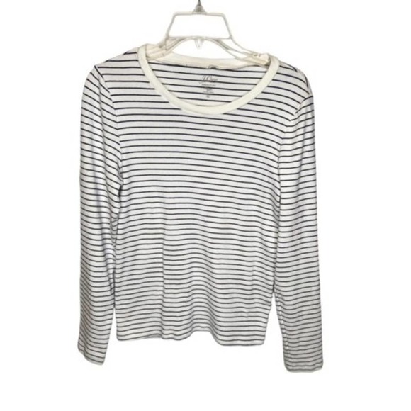 J Crew Tops - J. Crew Perfect Fit Crew Fit  Stripped Top Sz XL EUC